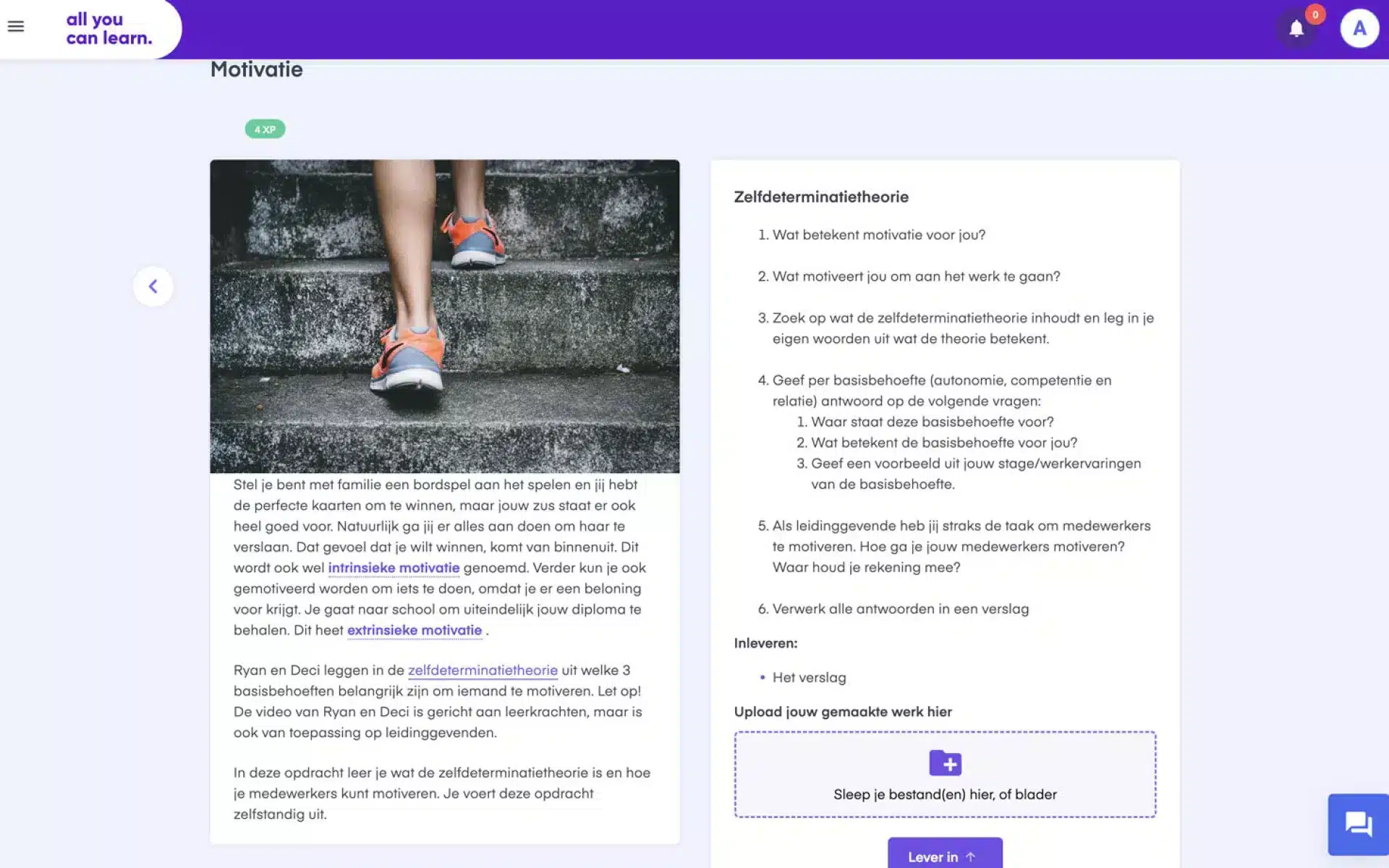keuzedeel-leidinggeven-k0061-niveau-3-4-voorbeeldopdracht-2-all-you-can-learn