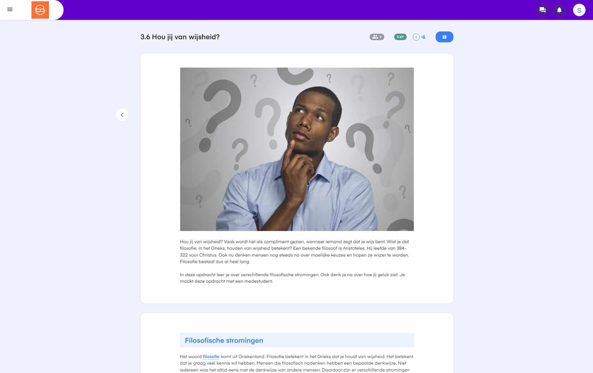 Voorbeeldopdracht ‘Hou jij van wijsheid’ binnen het keuzedeel Werkgeluk en succesvol samenwerken (K1350)