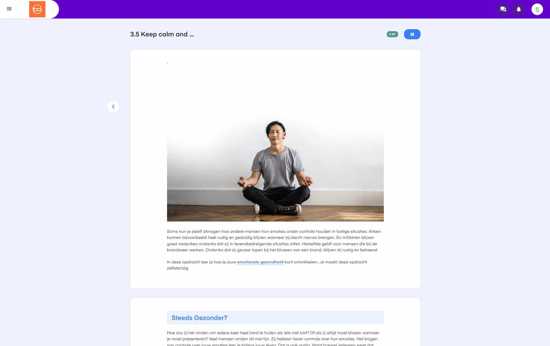 Voorbeeldopdracht ‘Keep calm and…’ binnen het keuzedeel Werkgeluk en succesvol samenwerken (K1350)