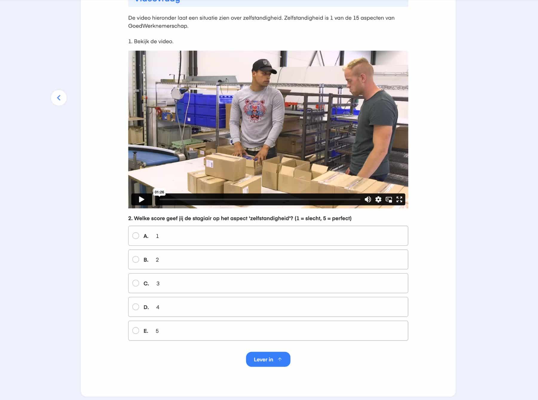 Opdrachtpagina Loopbaanoriëntatie C in All You Can Learn met video en vragen over zelfstandigheid.