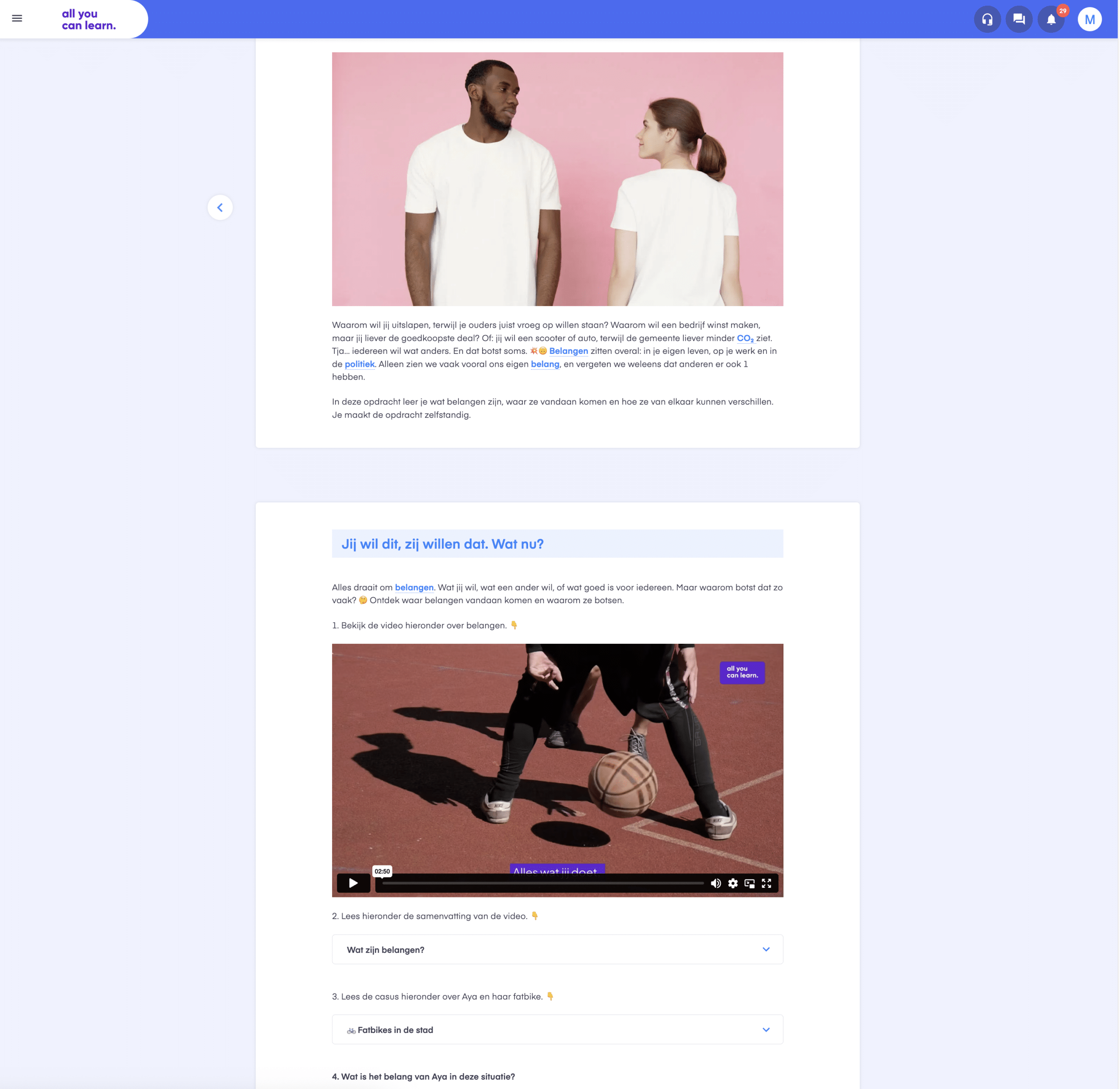 voorbeeldopdracht burgerschap thema b aycl