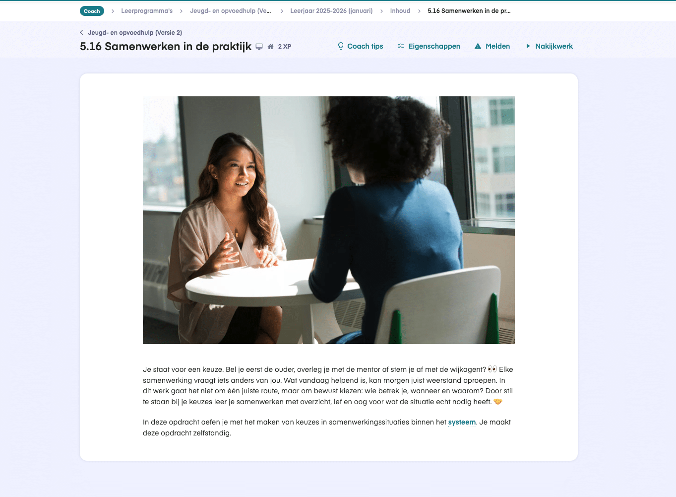 keuzedeel jeugd en opvoedhulp voorbeeldopdracht 3